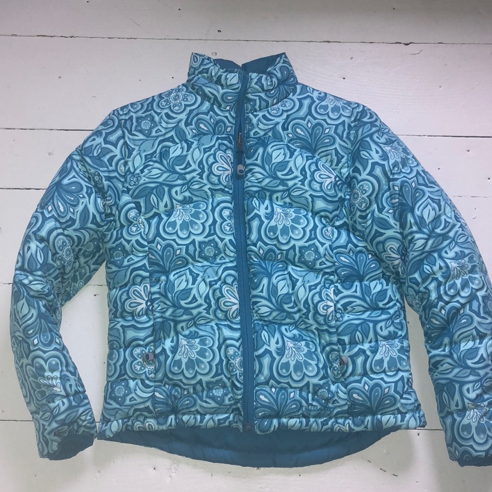 LL Bean EUC reversible goose down puffer coat